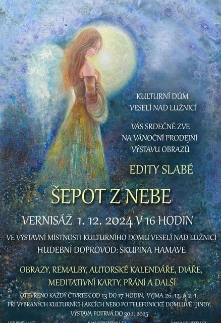 Šepot z nebe - Edita Slabá - vernisáž výstavy